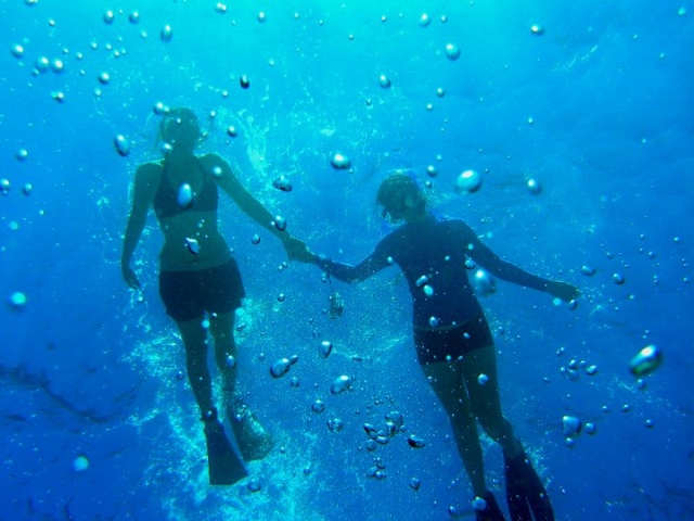 Schnorcheln zu zweit 